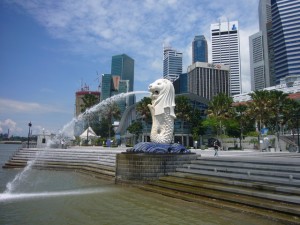 シンガポール マーライオンパーク